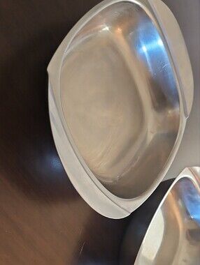 Vintage CULTURA Stainless Steel Set Of TWO (2) Serving Bowls Sweedish 18/8